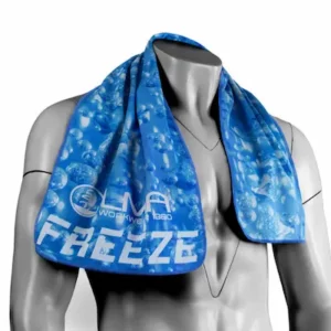 Serviette Rafraîchissante FREEZE – 30x95 cm (Imprimé Bleu)