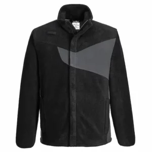 Veste Polaire Portwest PW2  Noir/Gris Zoom Taille L
