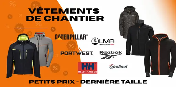 EPI vetements travaux protection baskets pantalon de travail veste