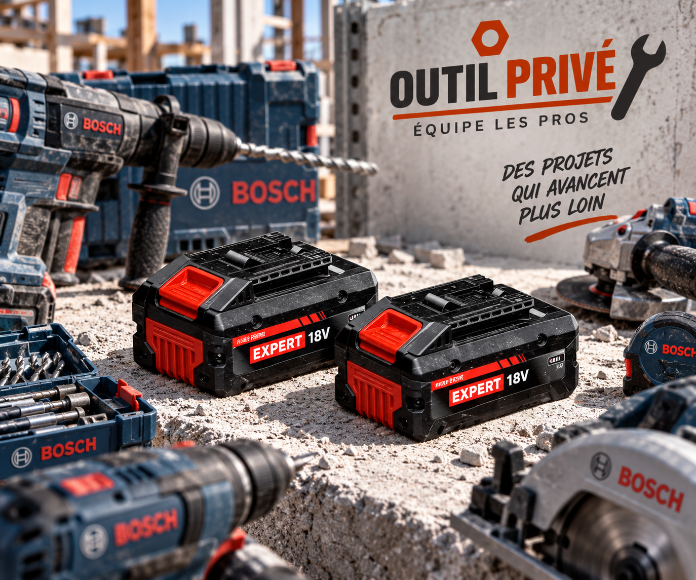 Pack 2 Batteries Expert Bosch 18V 4Ah (C)