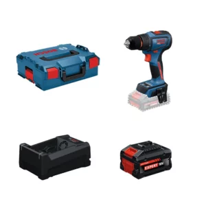 Perceuse-Visseuse Expert Bosch EXSR18V-90, Pack 2 batt 4.0Ah, GAL 18V40, L-Box