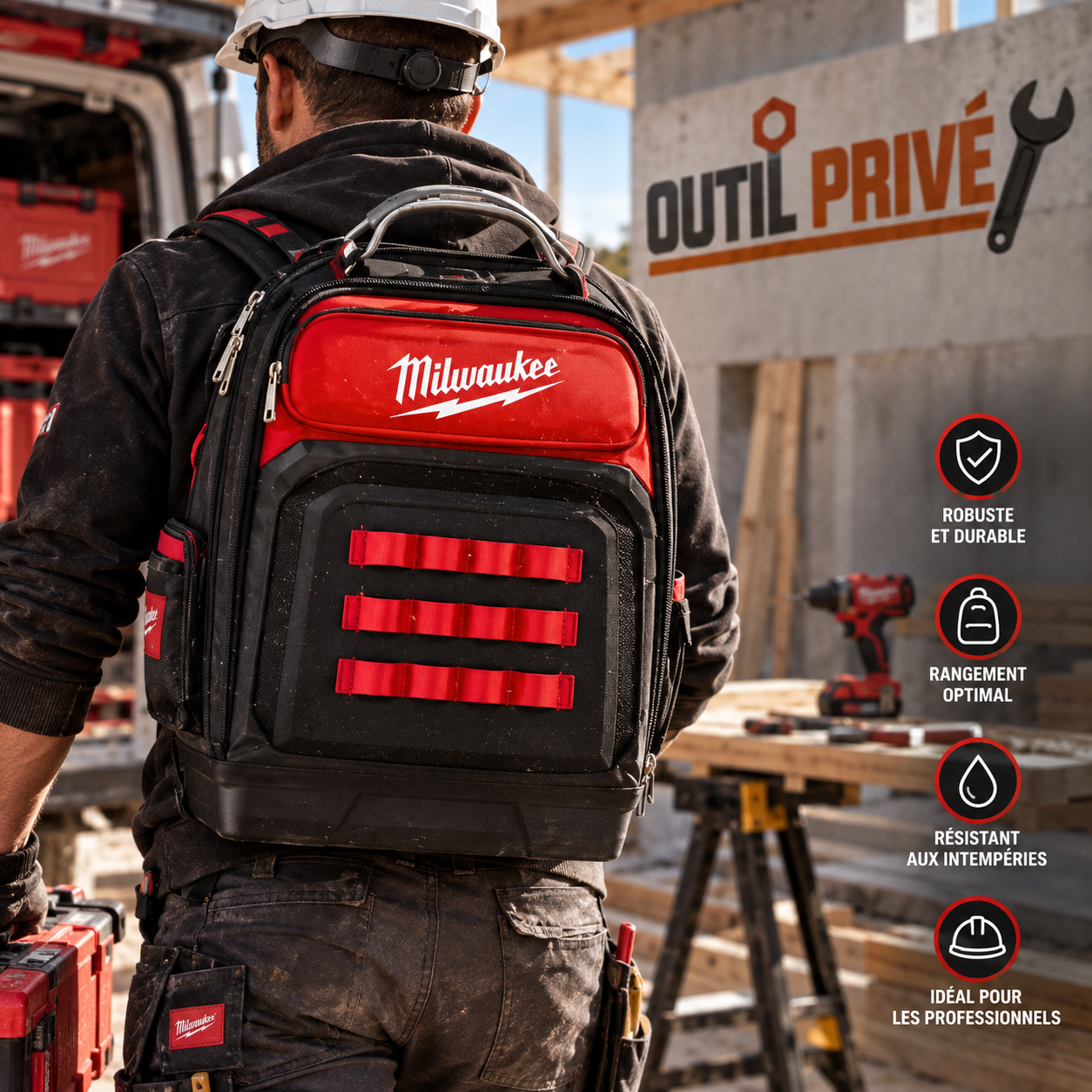 Sac à Dos de Chantier Premium Milwaukee